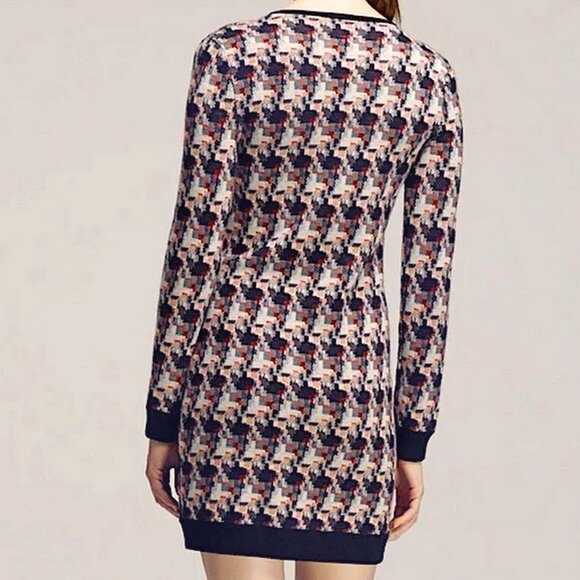 Rag & Bone Mariah Wool Houndstooth Sweater Dress - Picture 3 of 6